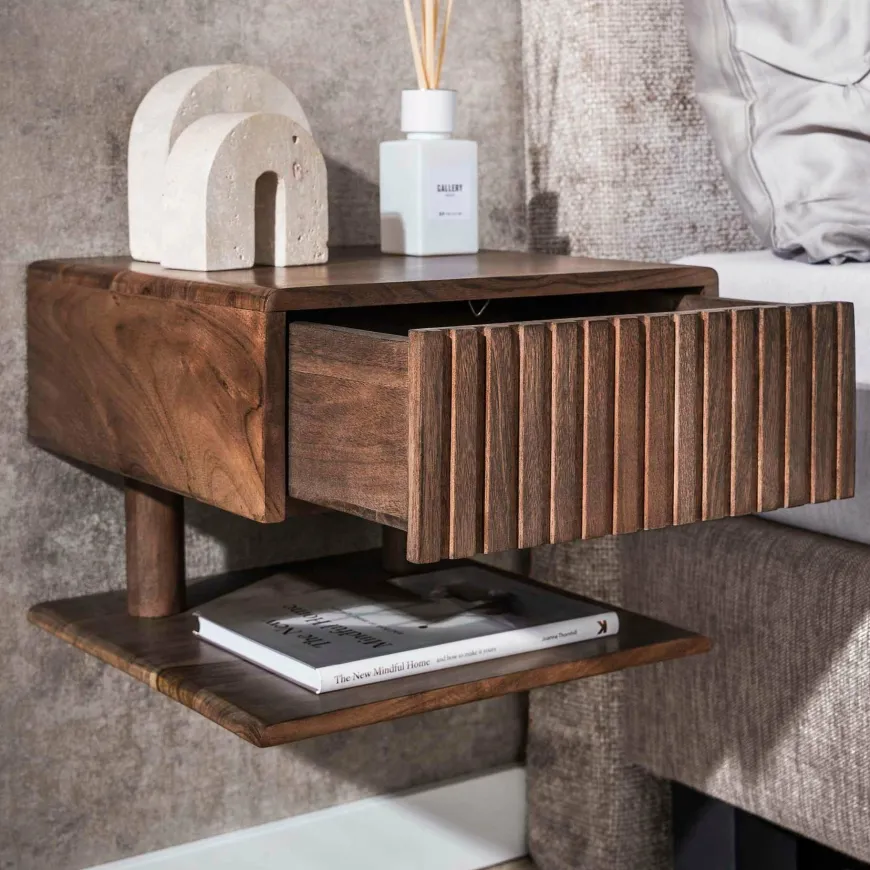 WoonStijl Nachtkastje Carve Shelve met 1 lade