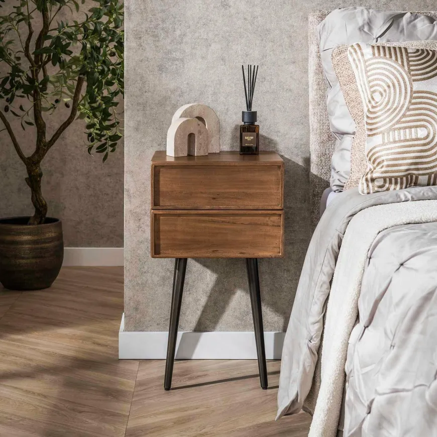 WoonStijl Nachtkastje Frame met 2 lades - set van 2