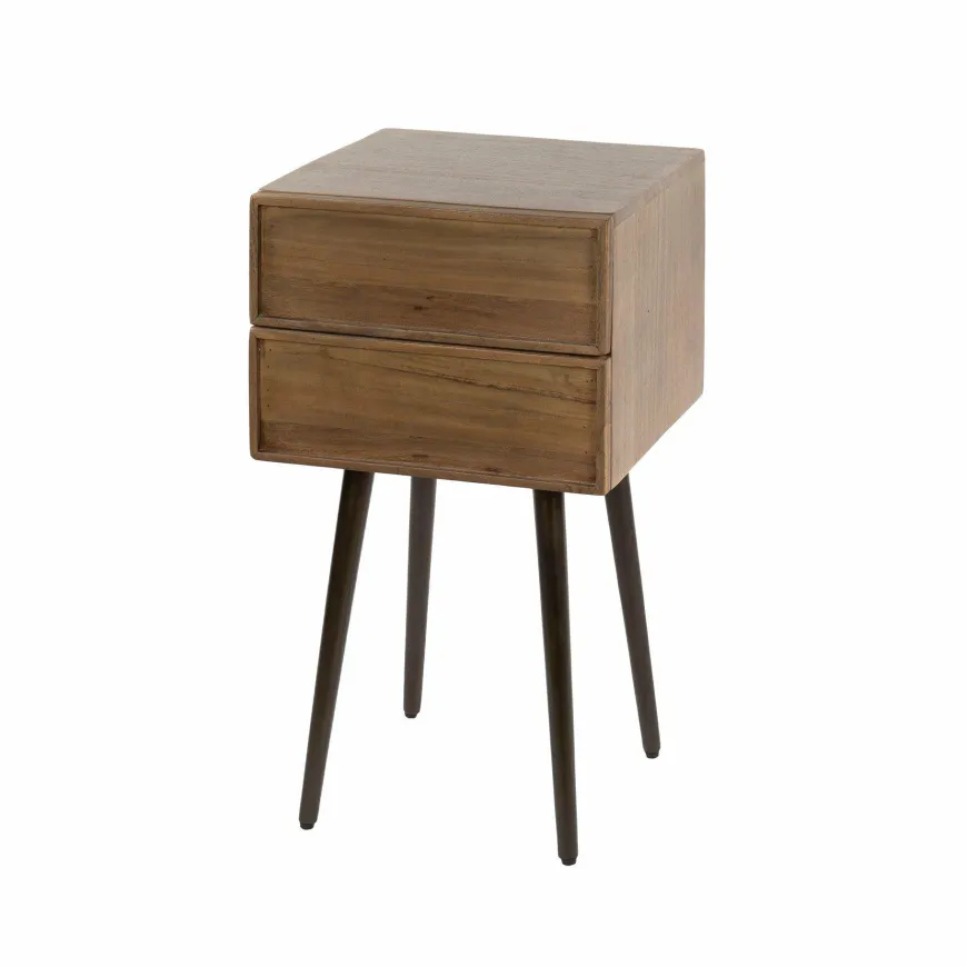 WoonStijl Nachtkastje Frame met 2 lades - set van 2