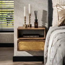 WoonStijl Nachtkastje 1L brass