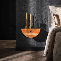 WoonStijl Nachtkastje 1L set van 2 half moon