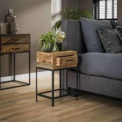 WoonStijl Nachtkastje lodge met 1 lade
