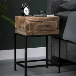WoonStijl Nachtkastje lodge met 1 lade