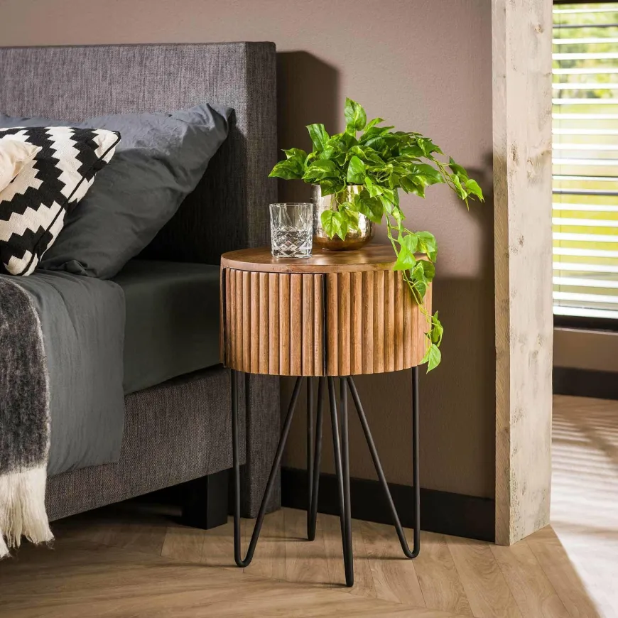 WoonStijl Nachtkastje tweak rond met 1 lade