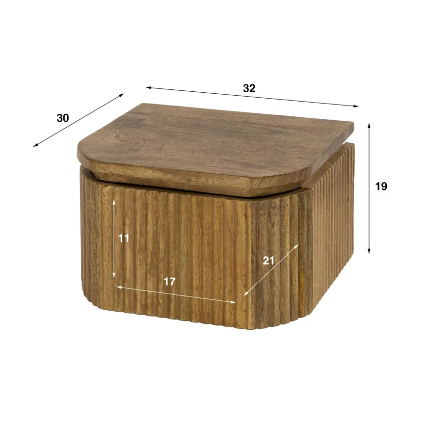 WoonStijl Nachtkastje XS zwevend 1L Wave