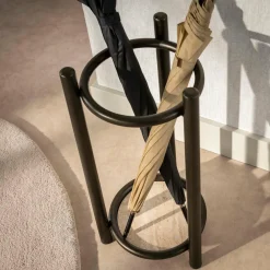 WoonStijl Paraplubak Luno rond bruin