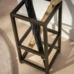 WoonStijl Paraplubak Terra vierkant bruin