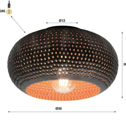 WoonStijl Plafondlamp Ø35 disk punch
