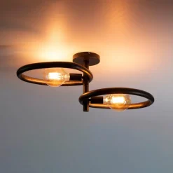 WoonStijl Plafondlamp Pebble met 2 lichtpunten