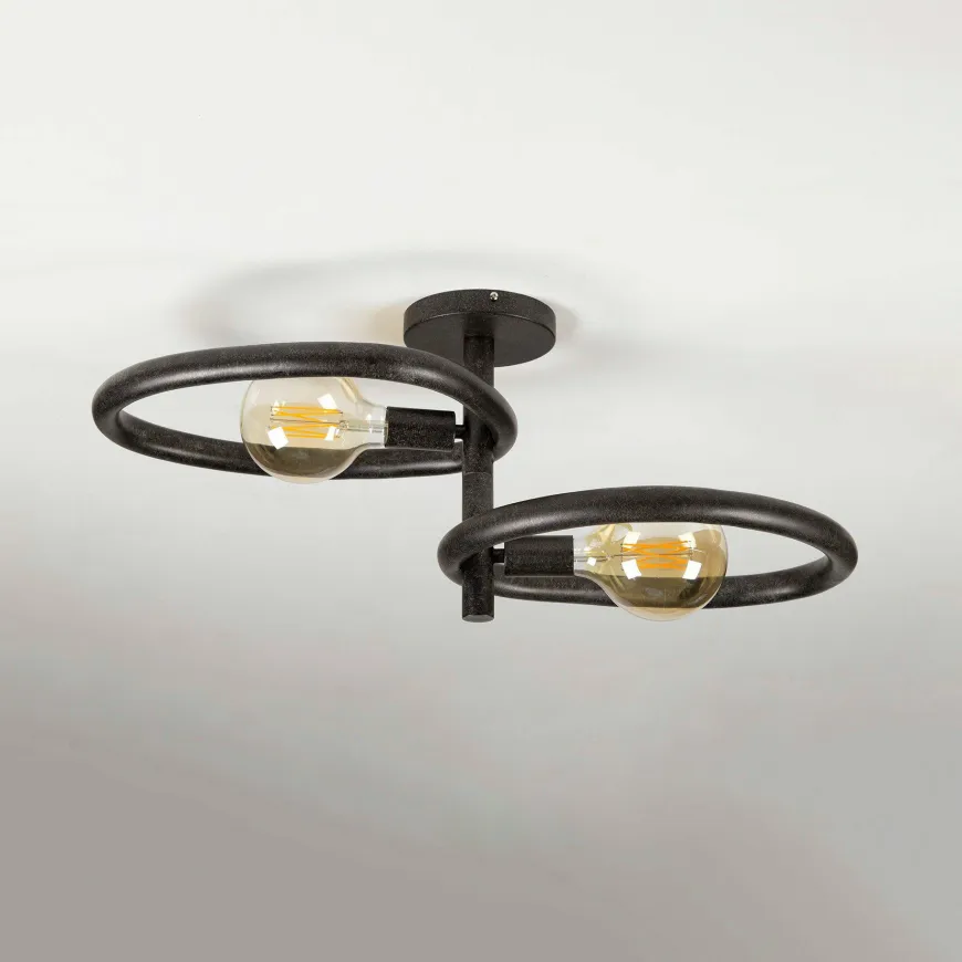 WoonStijl Plafondlamp Pebble met 2 lichtpunten