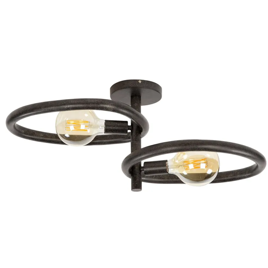 WoonStijl Plafondlamp Pebble met 2 lichtpunten