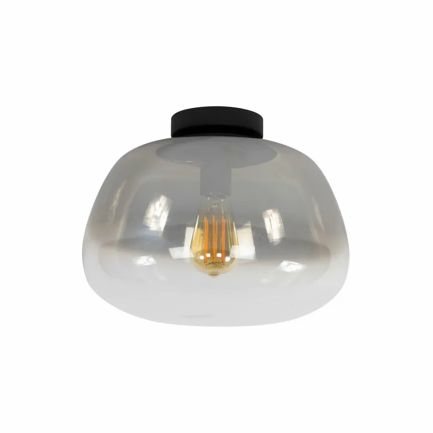 WoonStijl Plafondlamp Pulse Shaded Smoke grey glas