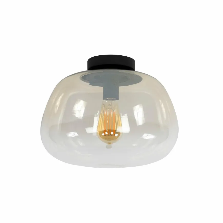 WoonStijl Plafondlamp Pulse Shaded Amber glas