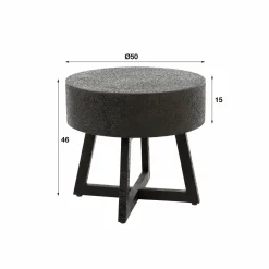 WoonStijl Salontafel Ø50 bulky ferro
