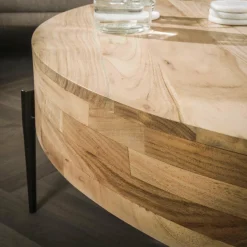 WoonStijl Salontafel Ø120 bulky wood