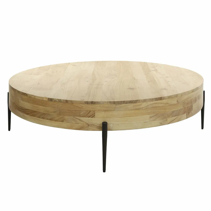 WoonStijl Salontafel Ø120 bulky wood
