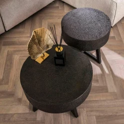 WoonStijl Salontafel Ø60 low bulky ferro