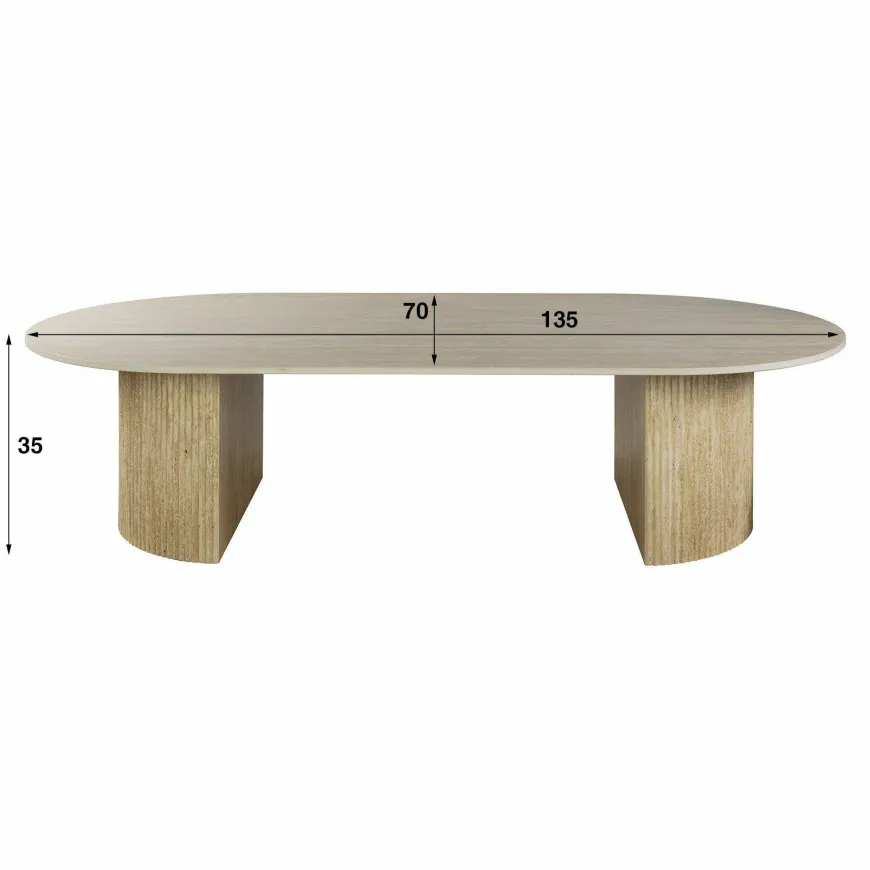 WoonStijl Salontafel Romano Arch 135 cm