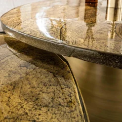 WoonStijl Salontafel set van 2 Eclipse goud antiek finish