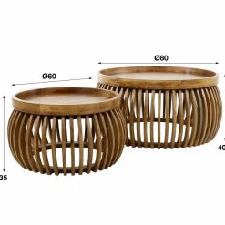 WoonStijl Salontafel set van 2 tweak curve
