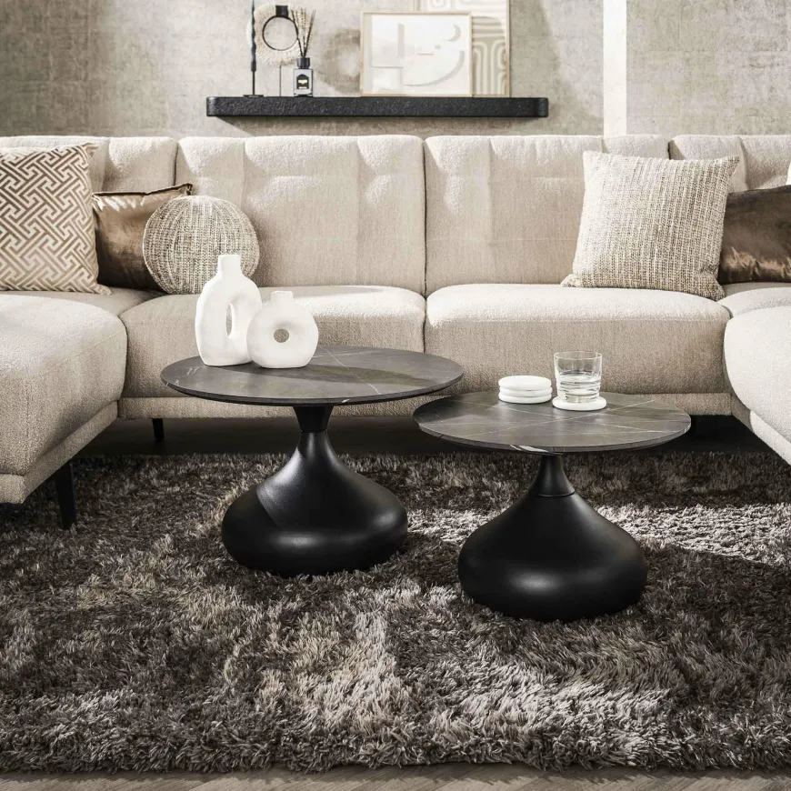 WoonStijl Salontafel set van 2 drop shape