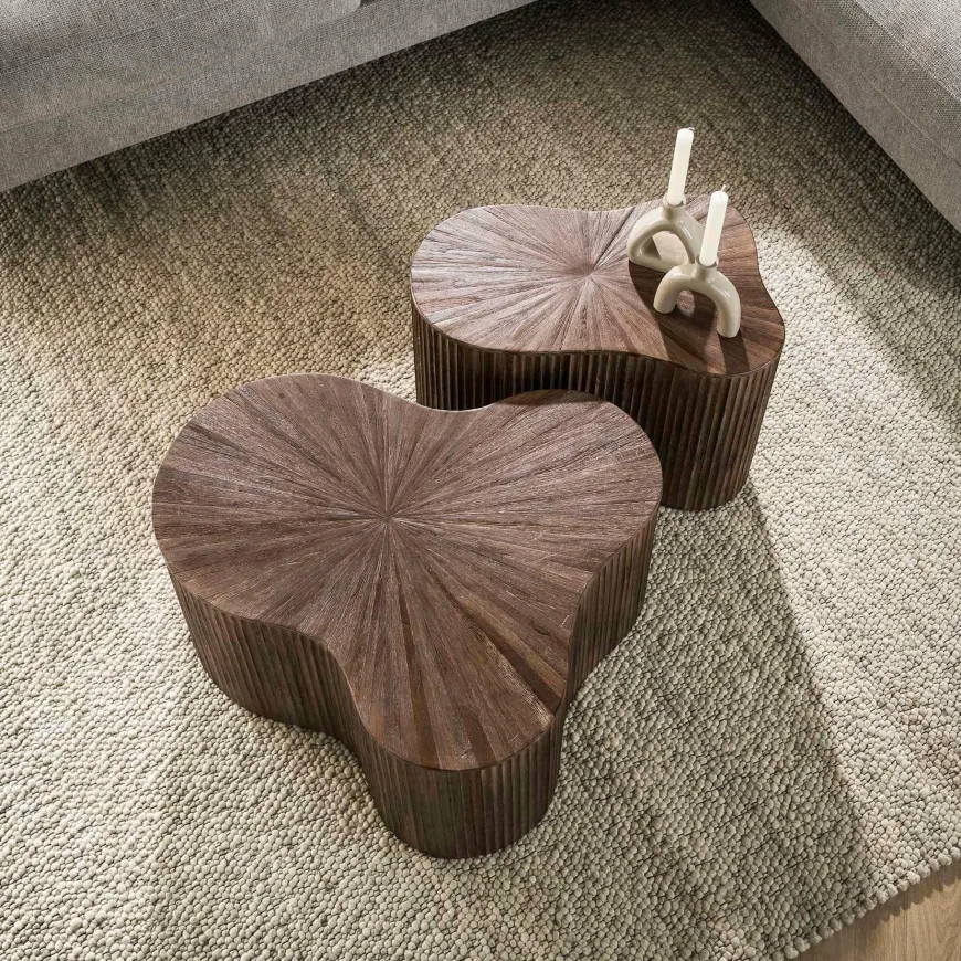 WoonStijl Salontafel set van 2 shamrock Maya teak