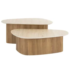 WoonStijl Salontafel set van 2 Romano driehoekig