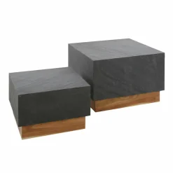 WoonStijl Salontafel set van 2 blox slate