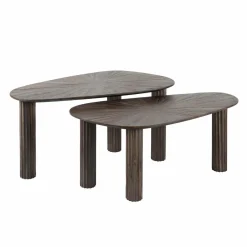 WoonStijl Salontafel set van 2 organic Maya teak