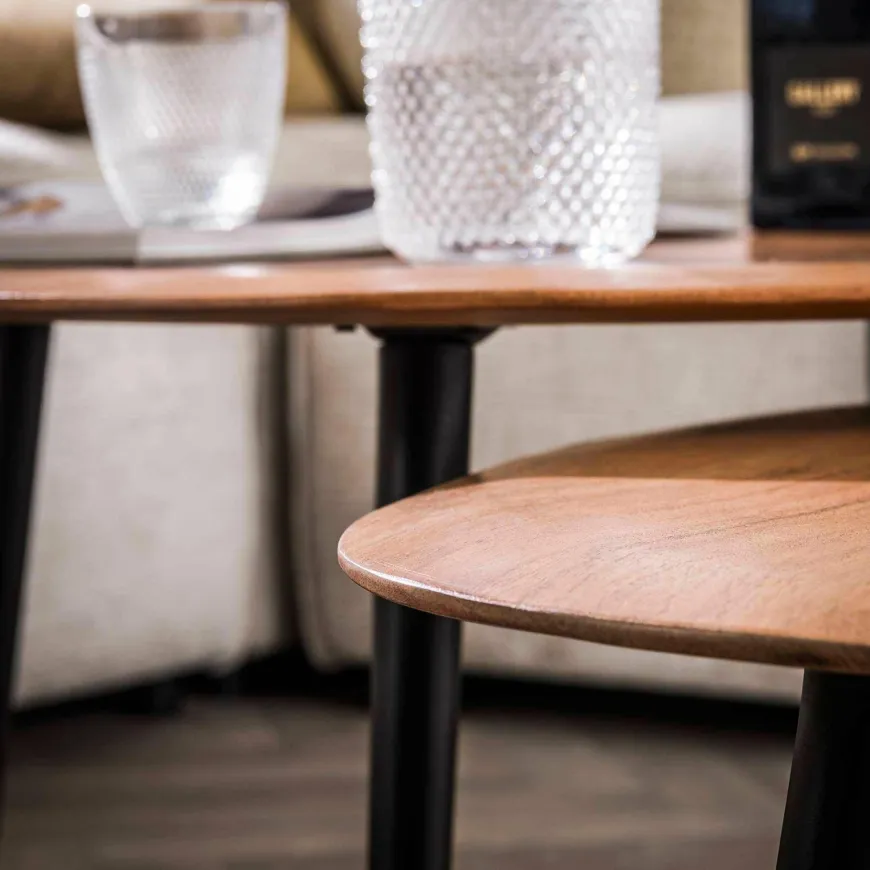 WoonStijl Salontafel set van 2 Rock organisch