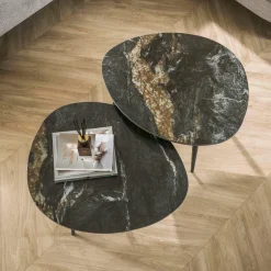 WoonStijl Salontafel set van 2 organisch fossil
