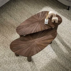 WoonStijl Salontafel set van 3 driehoekig Maya teak
