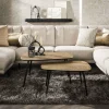 WoonStijl Salontafel set van 2 XXL metallic