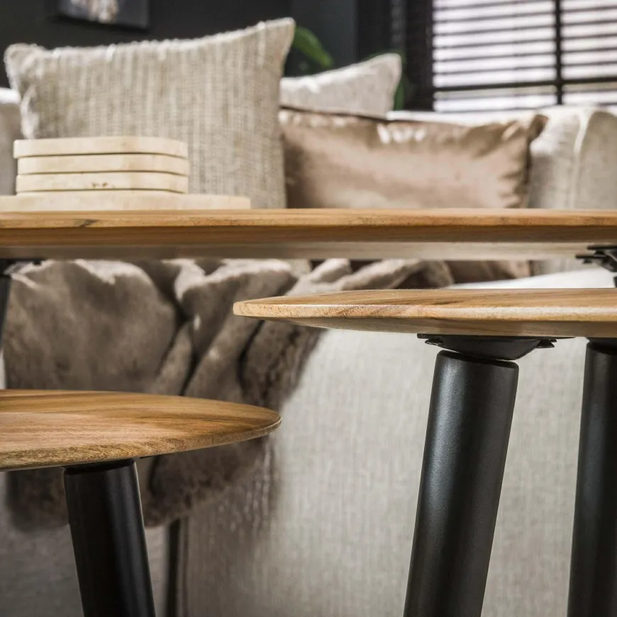 WoonStijl Salontafel set van 3 Acacia organisch
