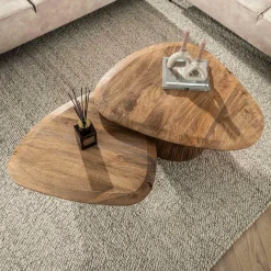 WoonStijl Salontafel set van 2 wave driehoekig blad
