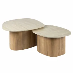 WoonStijl Salontafel set van 2 Romano kiezel