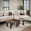 WoonStijl Salontafel set van 2 driehoekig Maya teak
