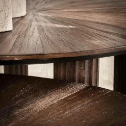 WoonStijl Salontafel set van 2 driehoekig Maya teak