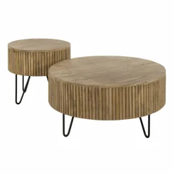 WoonStijl Salontafel set van 2 wave rond