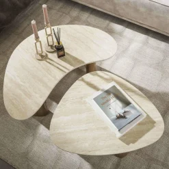 WoonStijl Salontafel set van 2 organic ceramic