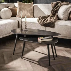 WoonStijl Salontafel set van 2 niervormig ceramic