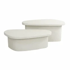 WoonStijl Salontafel XL stone organisch set van 2