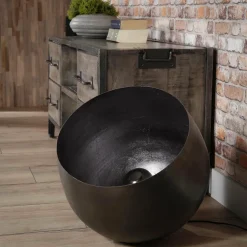 WoonStijl Tafellamp Ø50 basket XL Zwart nikkel