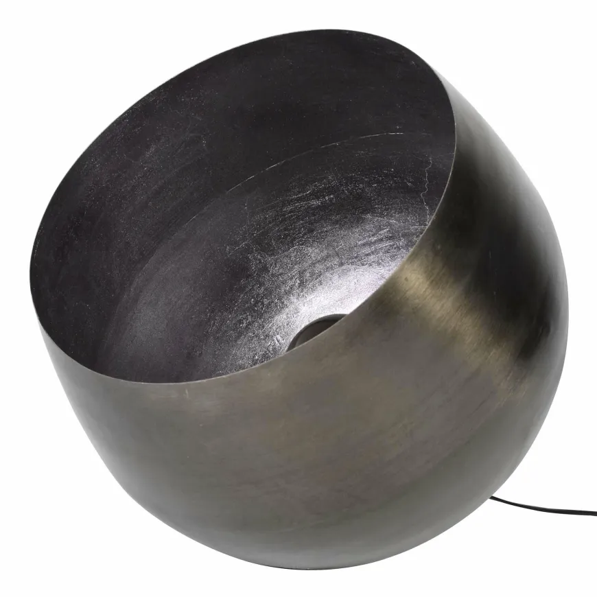 WoonStijl Tafellamp Ø50 basket XL Zwart nikkel
