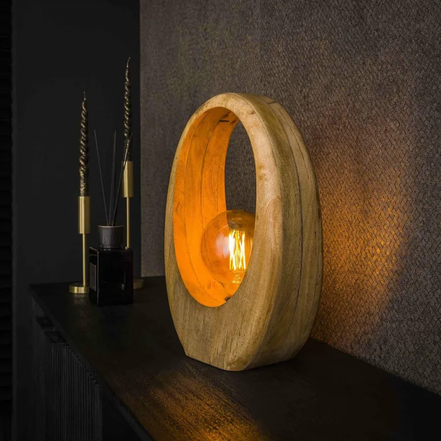WoonStijl Tafellamp Arch wood L