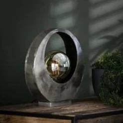 WoonStijl Tafellamp full moon / oud zilver