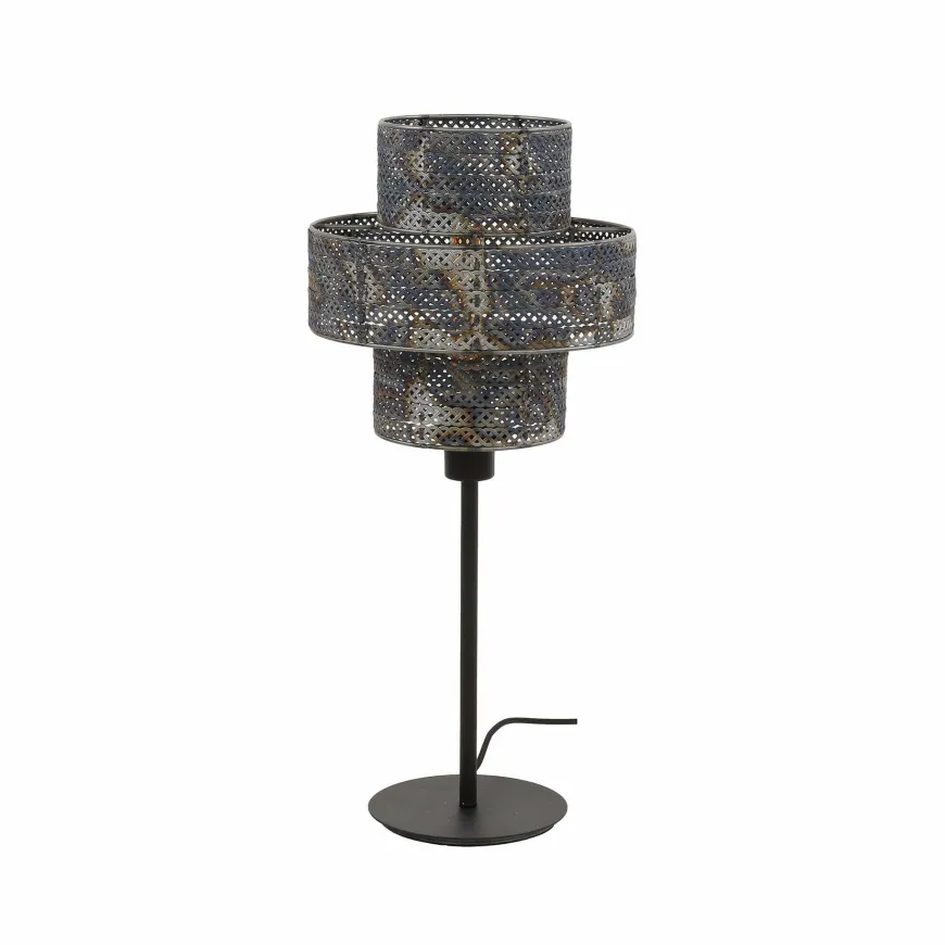 WoonStijl Tafellamp Lantern zwart bruin