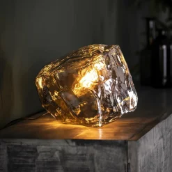 WoonStijl Tafellamp Rock Chromed glas