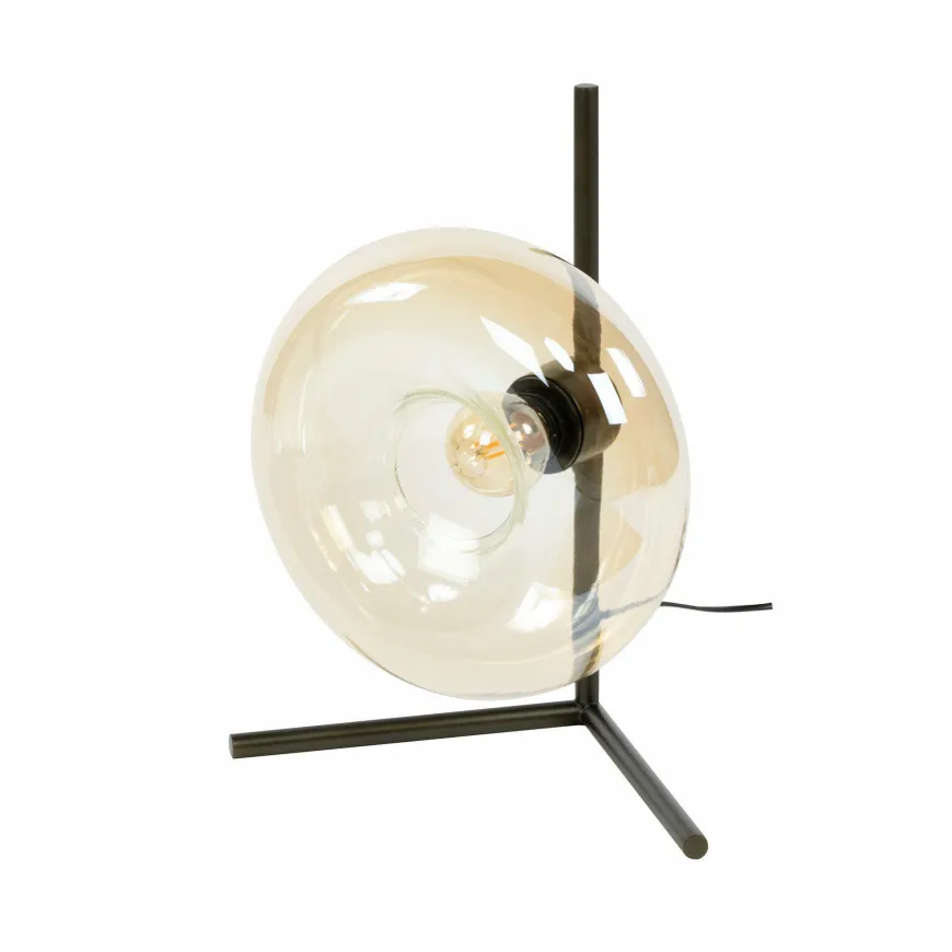 WoonStijl Tafellamp Soll Amber glas