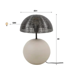 WoonStijl Tafellamp Sphere natural